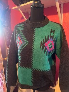 Vintage Paris spots club sweater
